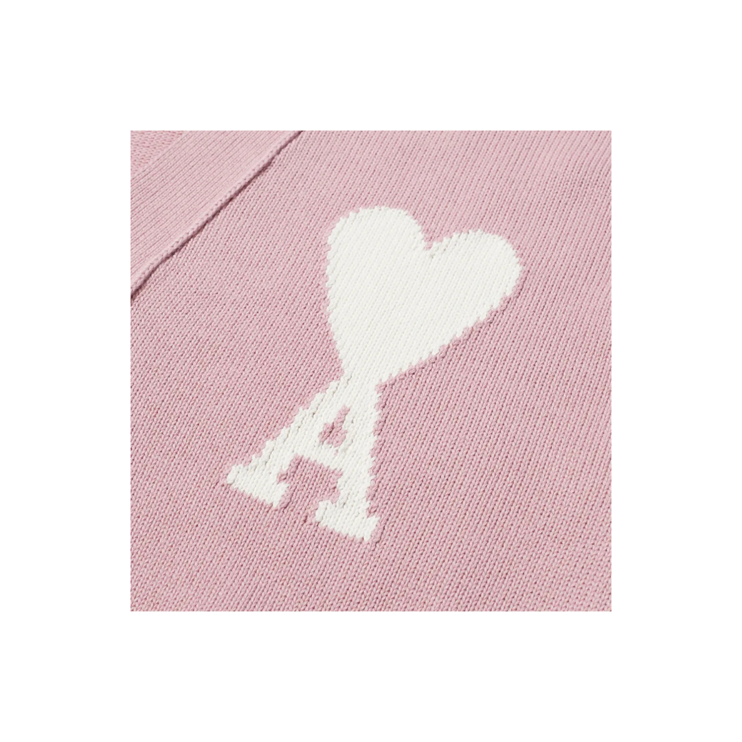 Ami Sweater Pink with Withe Logo