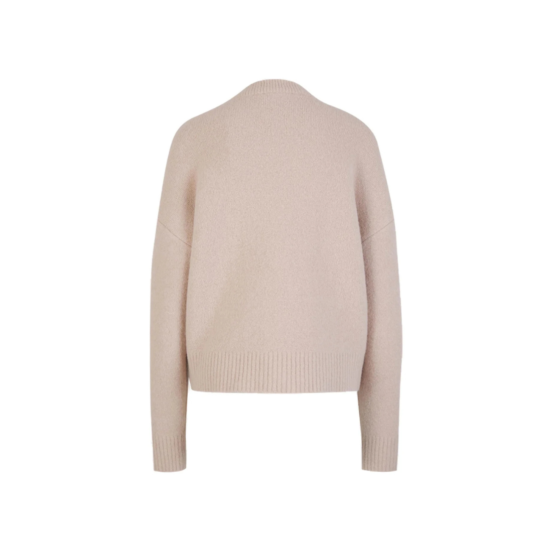 Ami Sweater Beige with White Logo