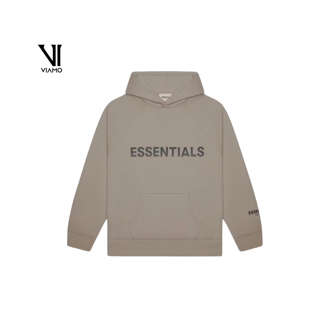 Fear of God Essentials Pullover Hoodie Applique Logo Taupe