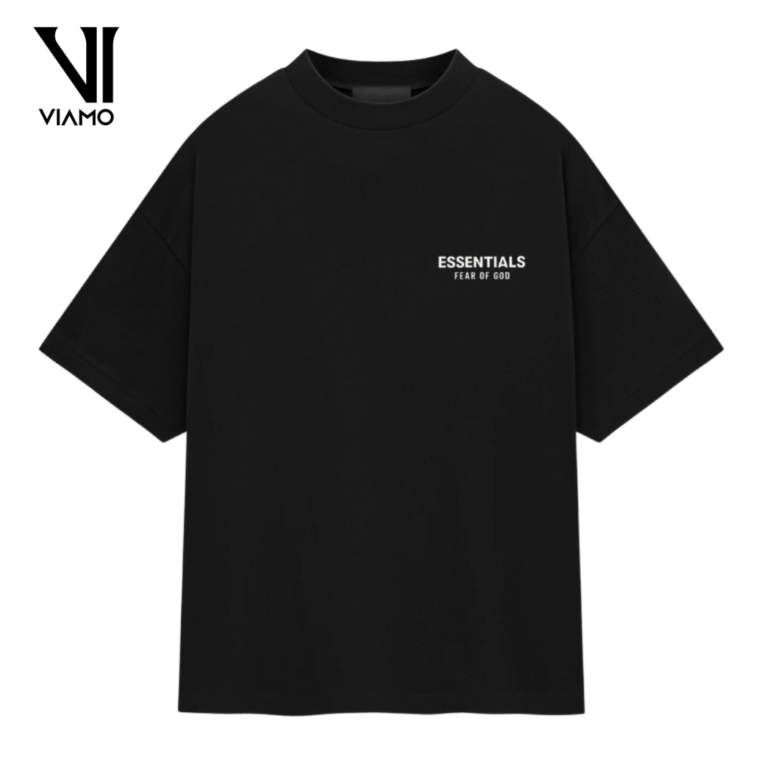 Fear of God Essentials Jersey Crewneck T-Shirt – Black (FW24)