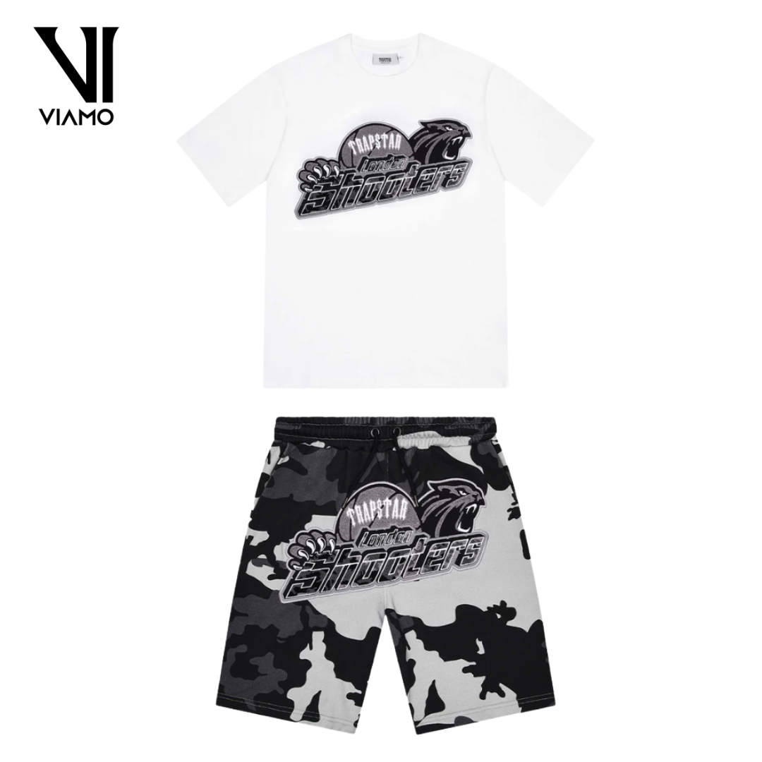 TRAPSTAR Shooters Shorts Set – Black Camo