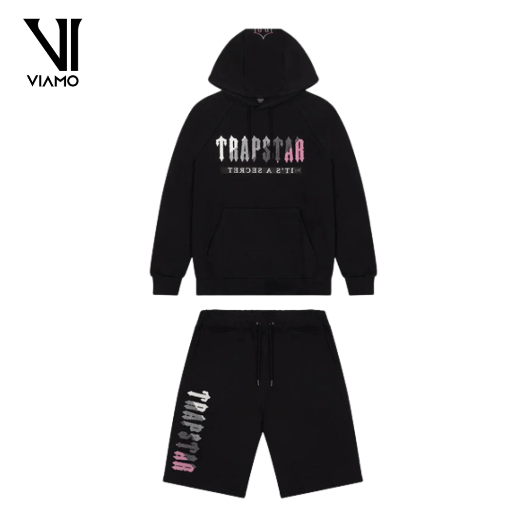 Trapstar Chenille Set Black/Pink Decoded