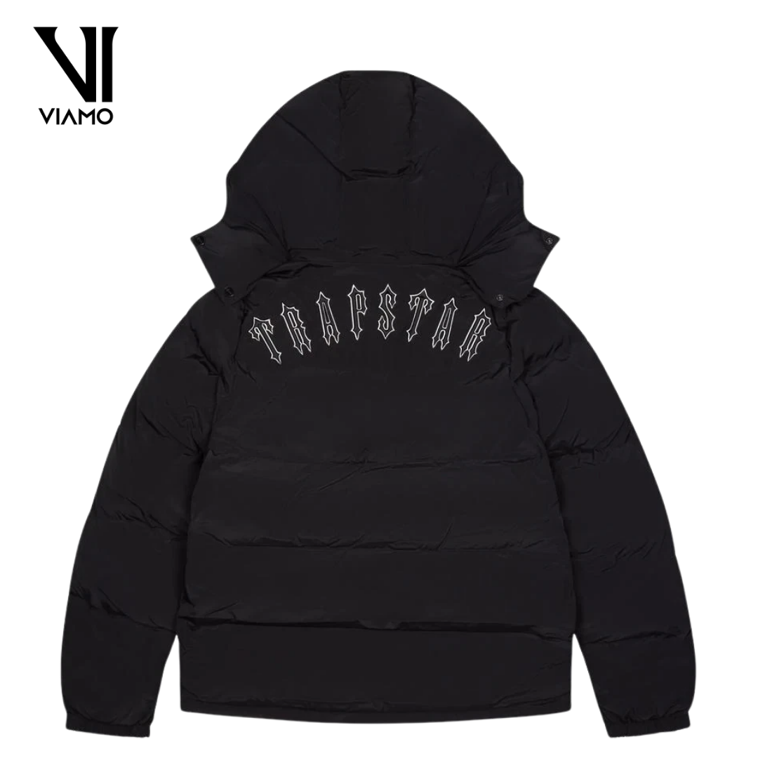 Trapstar Irongate Detachable Hooded Puffer Jacket – Black