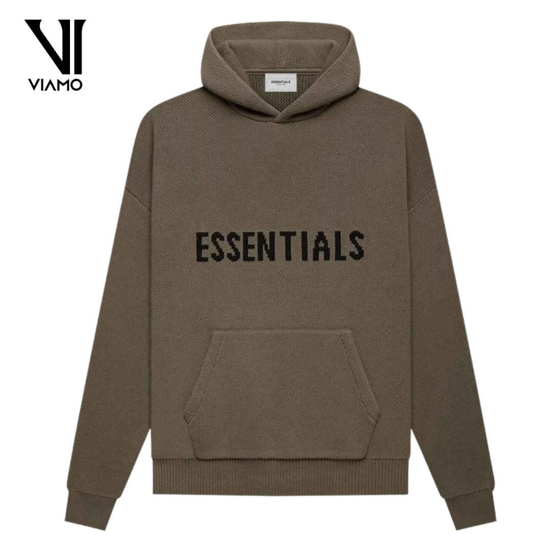 Fear of God Essentials Knit Pullover Hoodie Harvest