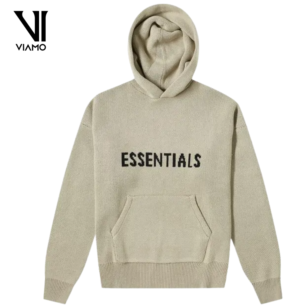 Fear of God Essentials Knit Hoodie 'Olive'