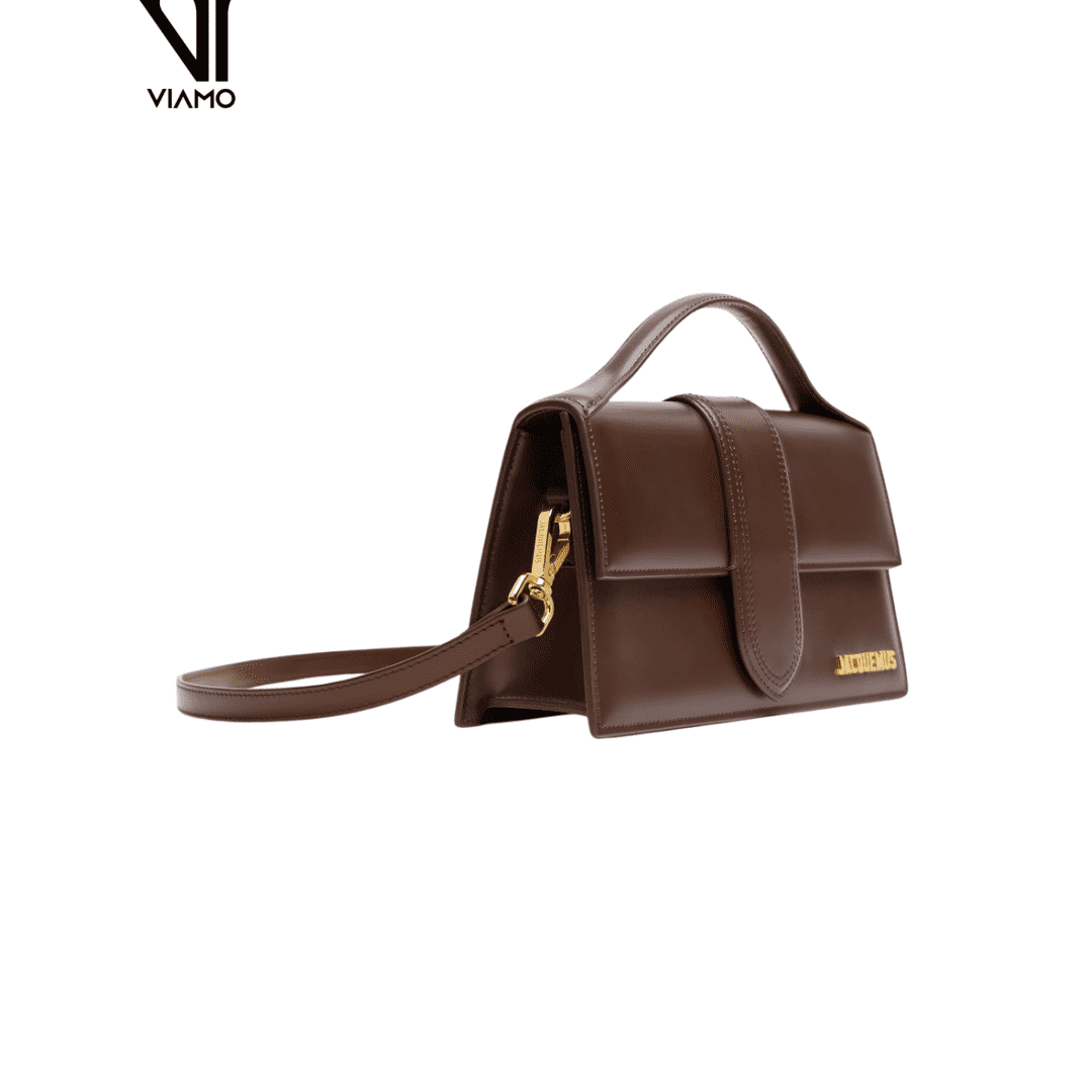 Jacquemus torebka brązowa „The Large Bambino”