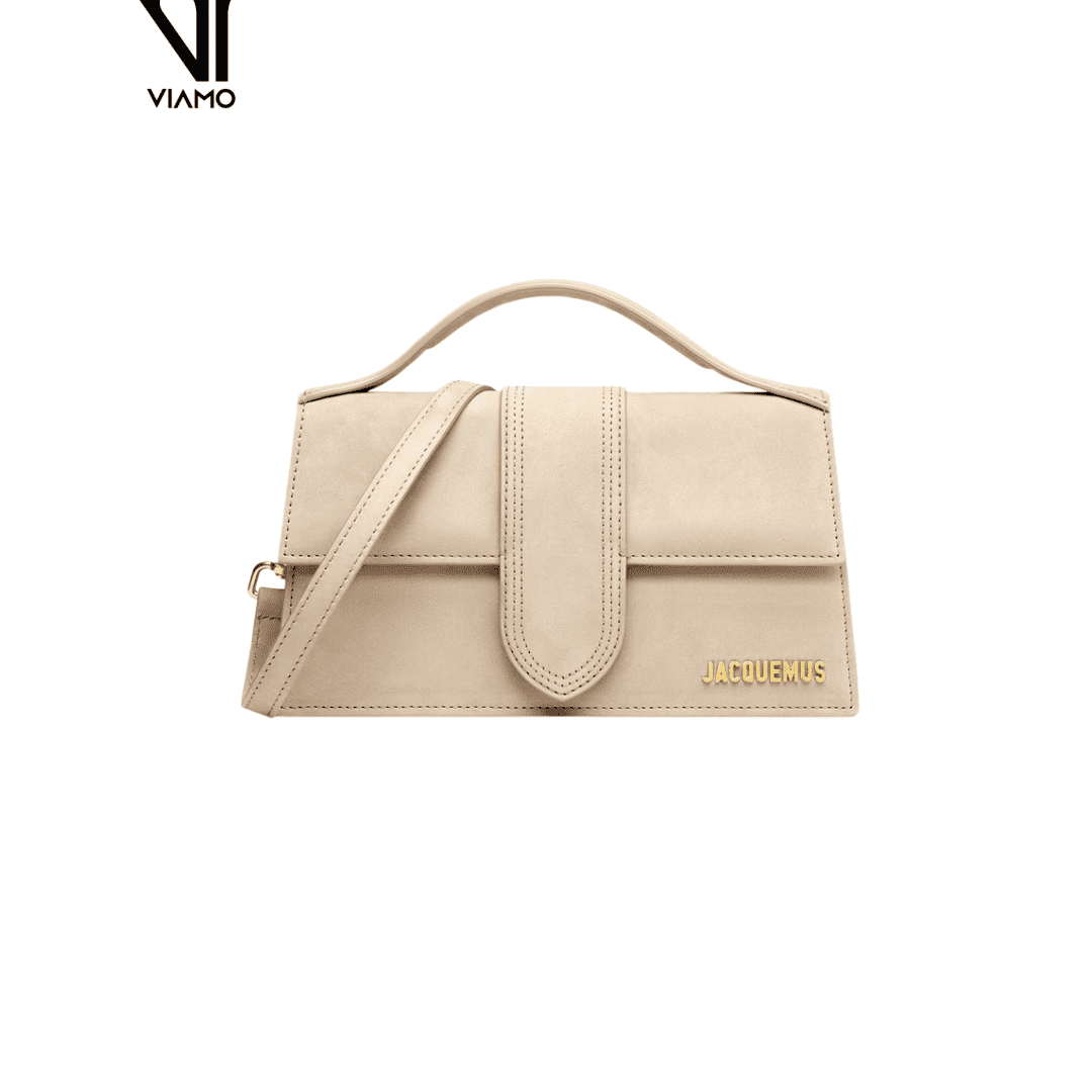 Jacquemus torebka ciemnobeżowa „The Large Bambino”