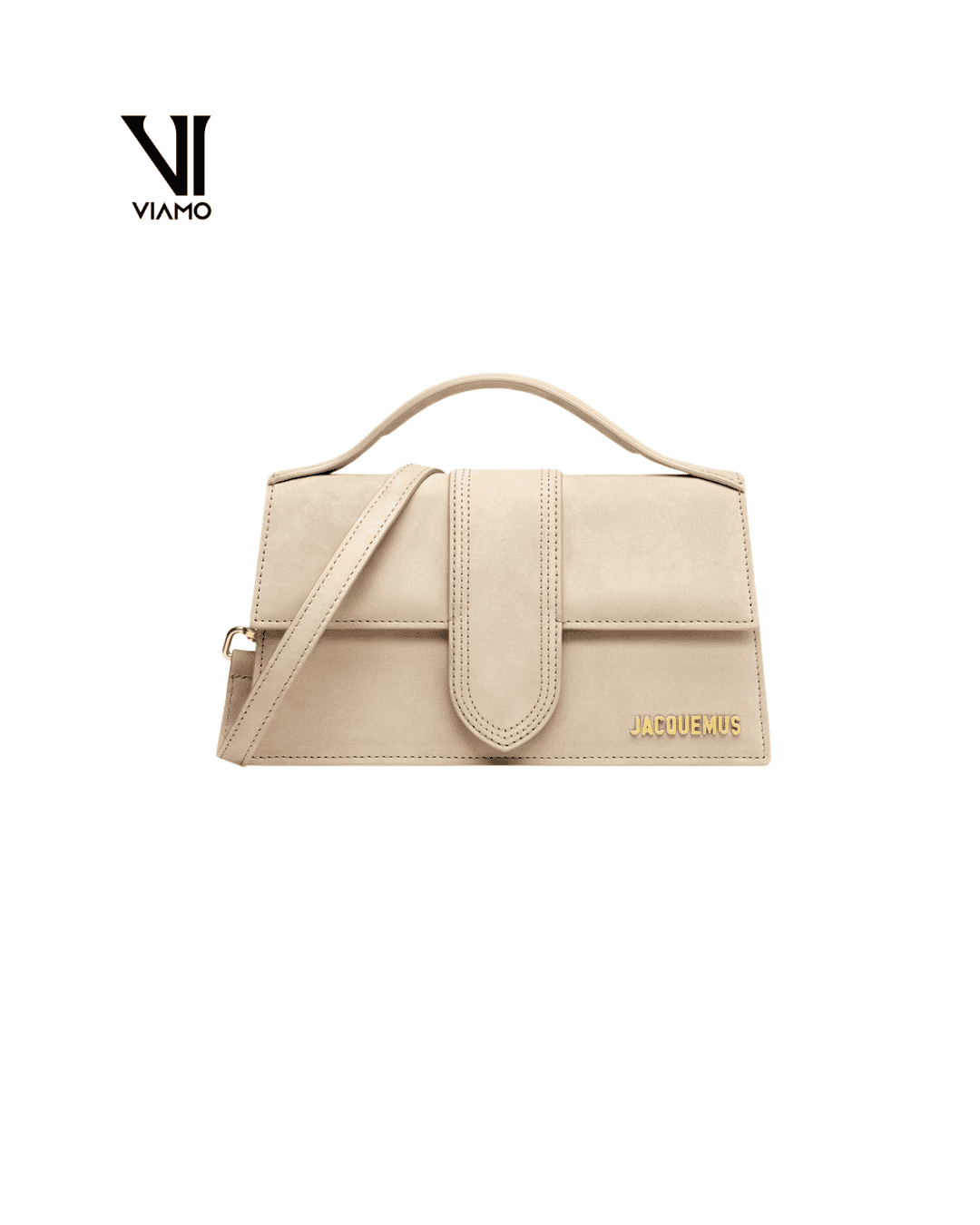 Jacquemus torebka ciemnobeżowa „The Large Bambino”