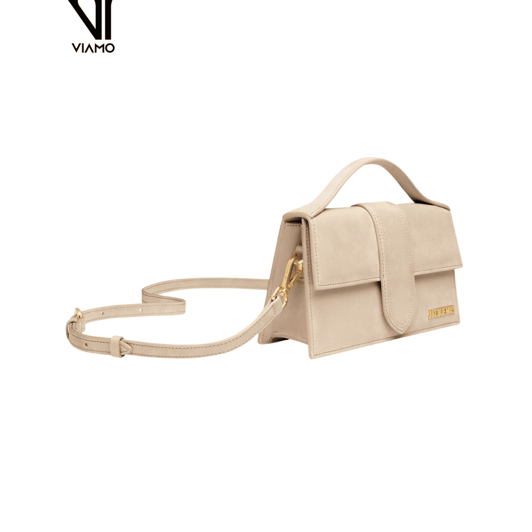 Jacquemus torebka ciemnobeżowa „The Large Bambino”