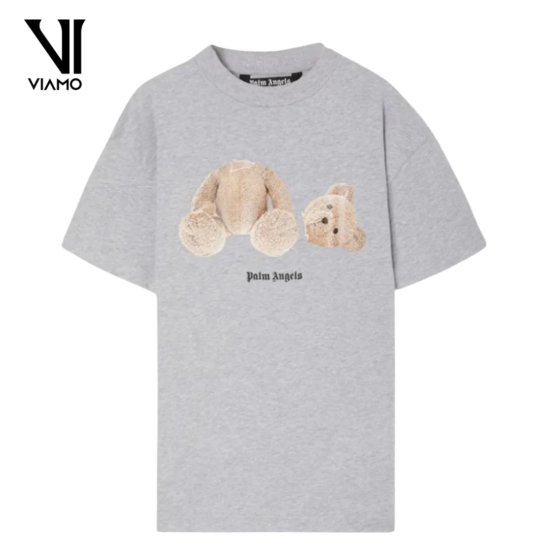 Palm Angels Bear Classic T-Shirt 0860 Melange Grey