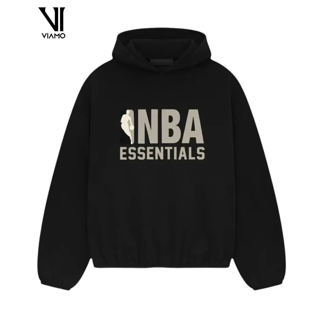 Fear Of God Essentials NBA Black Hoodie SS25