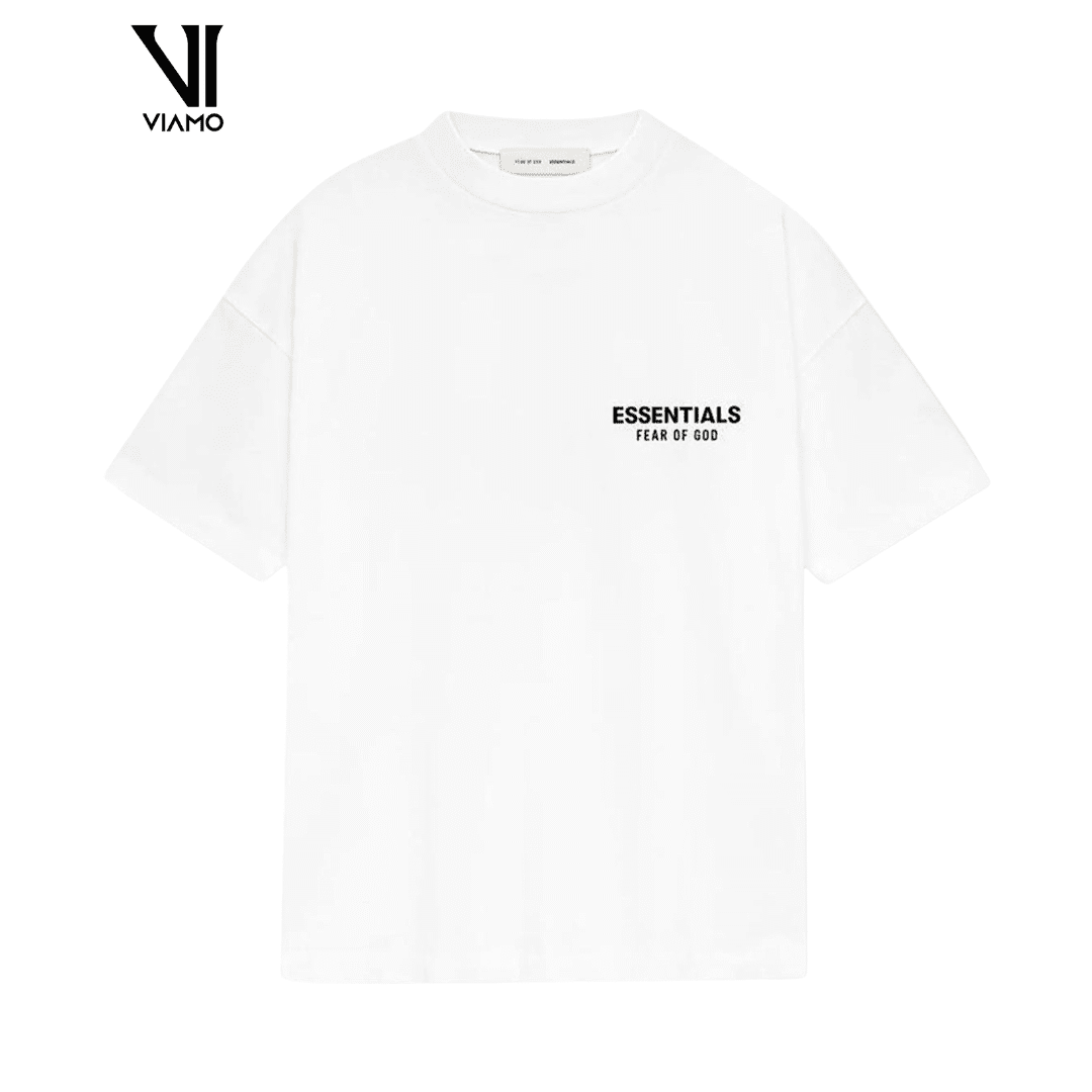 Fear of God Essentials Classic Fit T-Shirt w kolorze Bright White. 