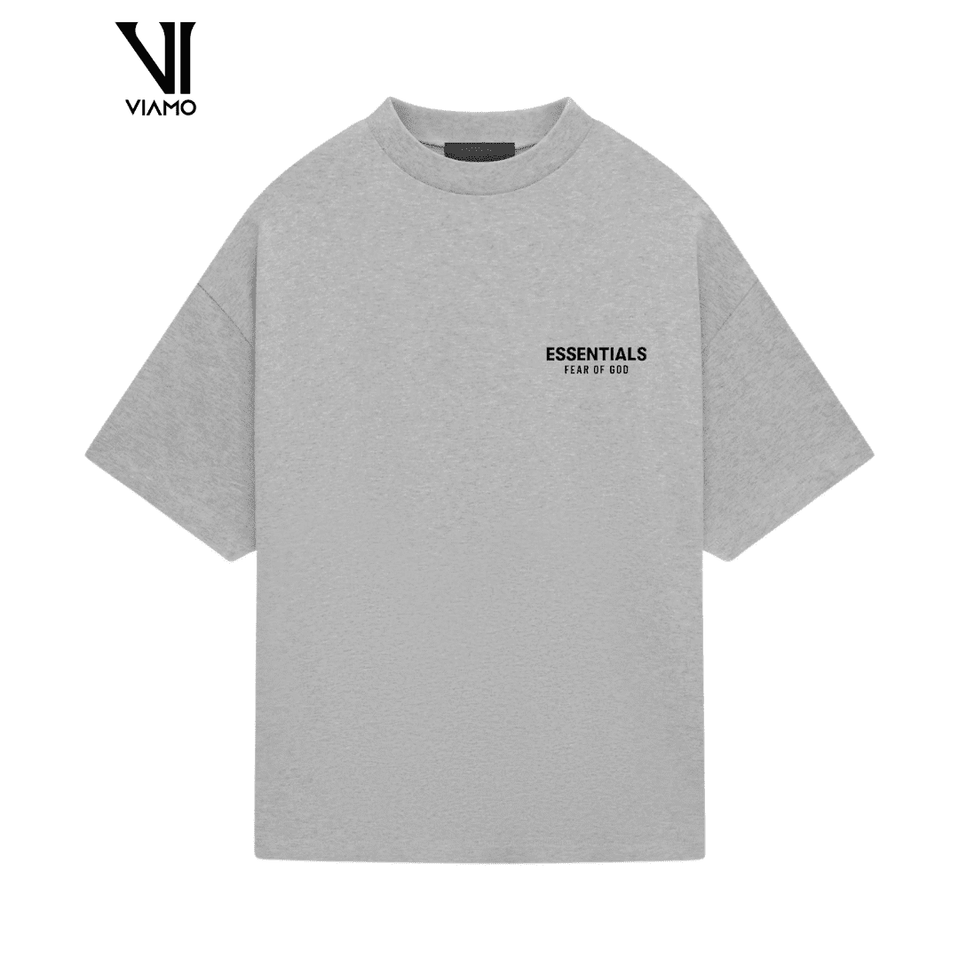 KOSZULKA FEAR OF GOD ESSENTIALS JERSEY HEATHER GRAY