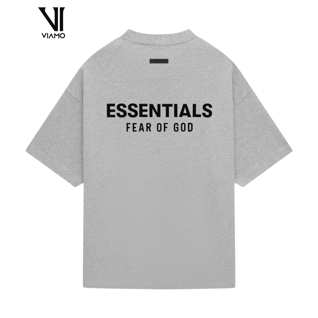 KOSZULKA FEAR OF GOD ESSENTIALS JERSEY HEATHER GRAY