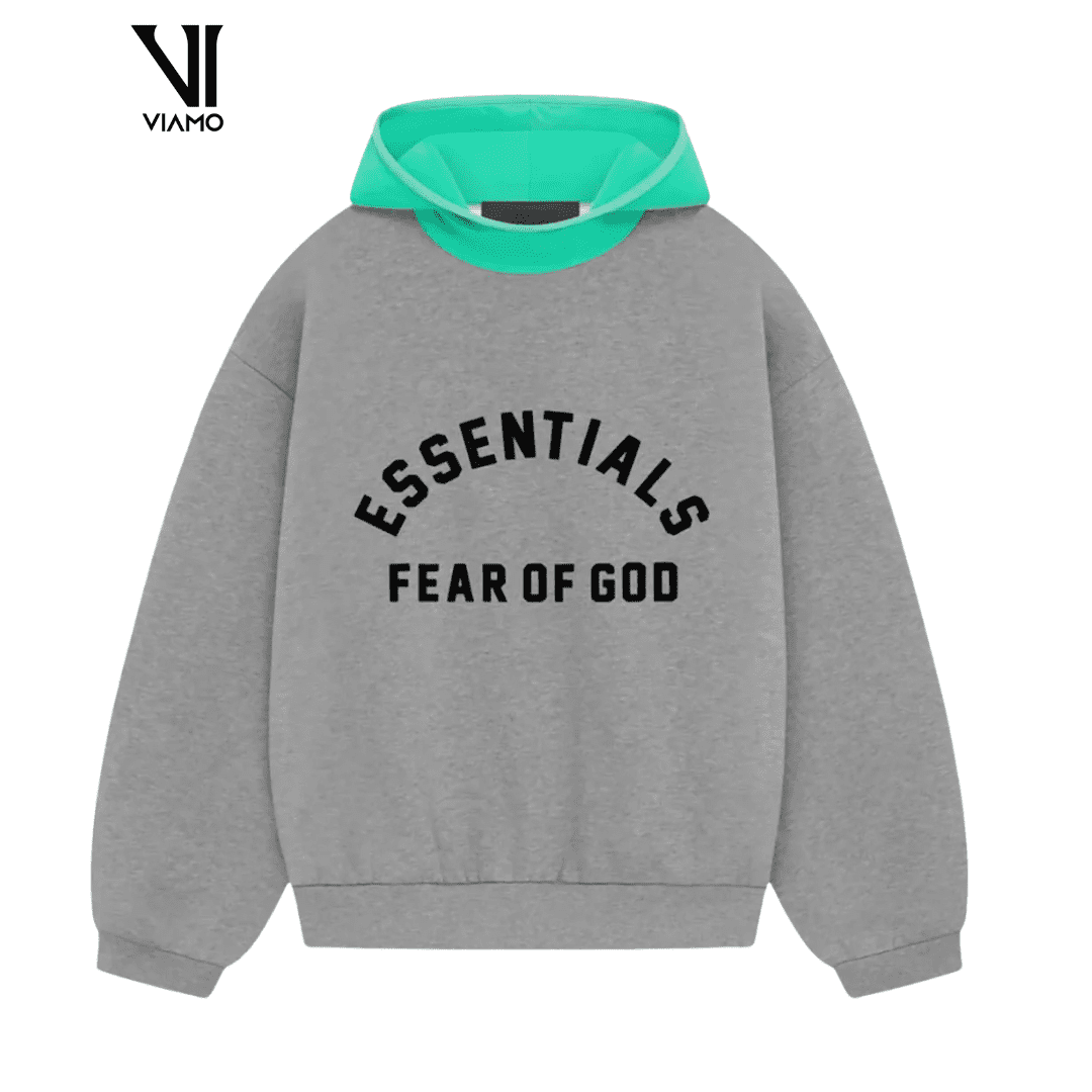Fear Of God Essentials Bluza szaro-miętowa 
