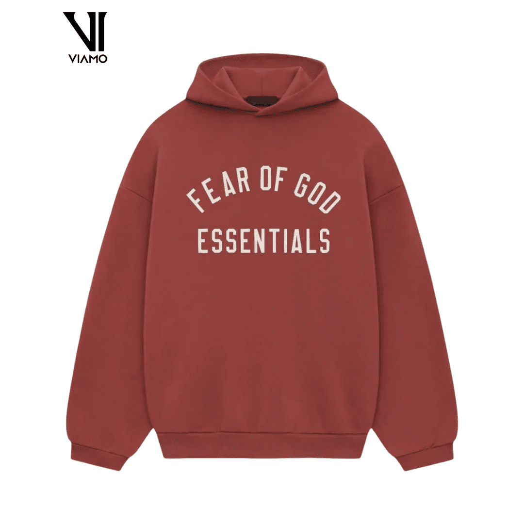 Fear Of God Essentials Bluza ciemno-czerwona 