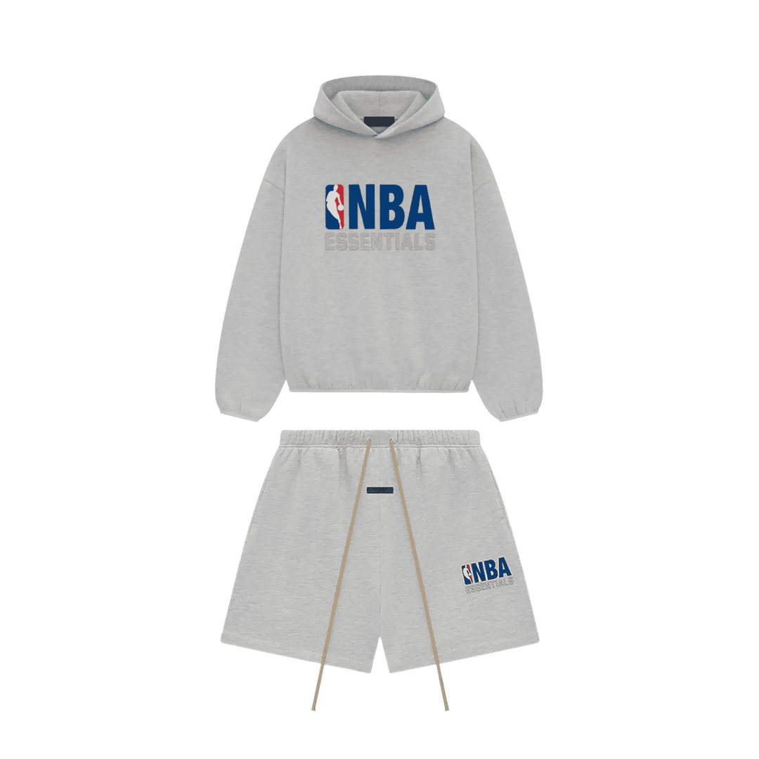 Komplet bluza + spodenki Essentials NBA Grey