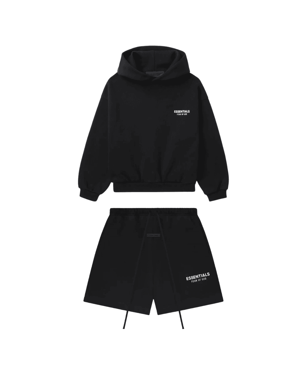 Komplet bluza + spodenki Essentials Black/White