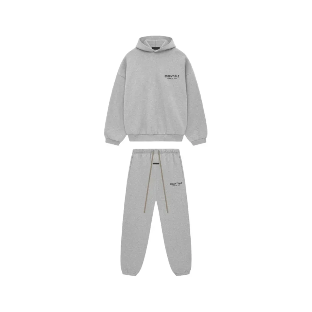 Komplet dresowy Essentials Fleece Light Heather Grey