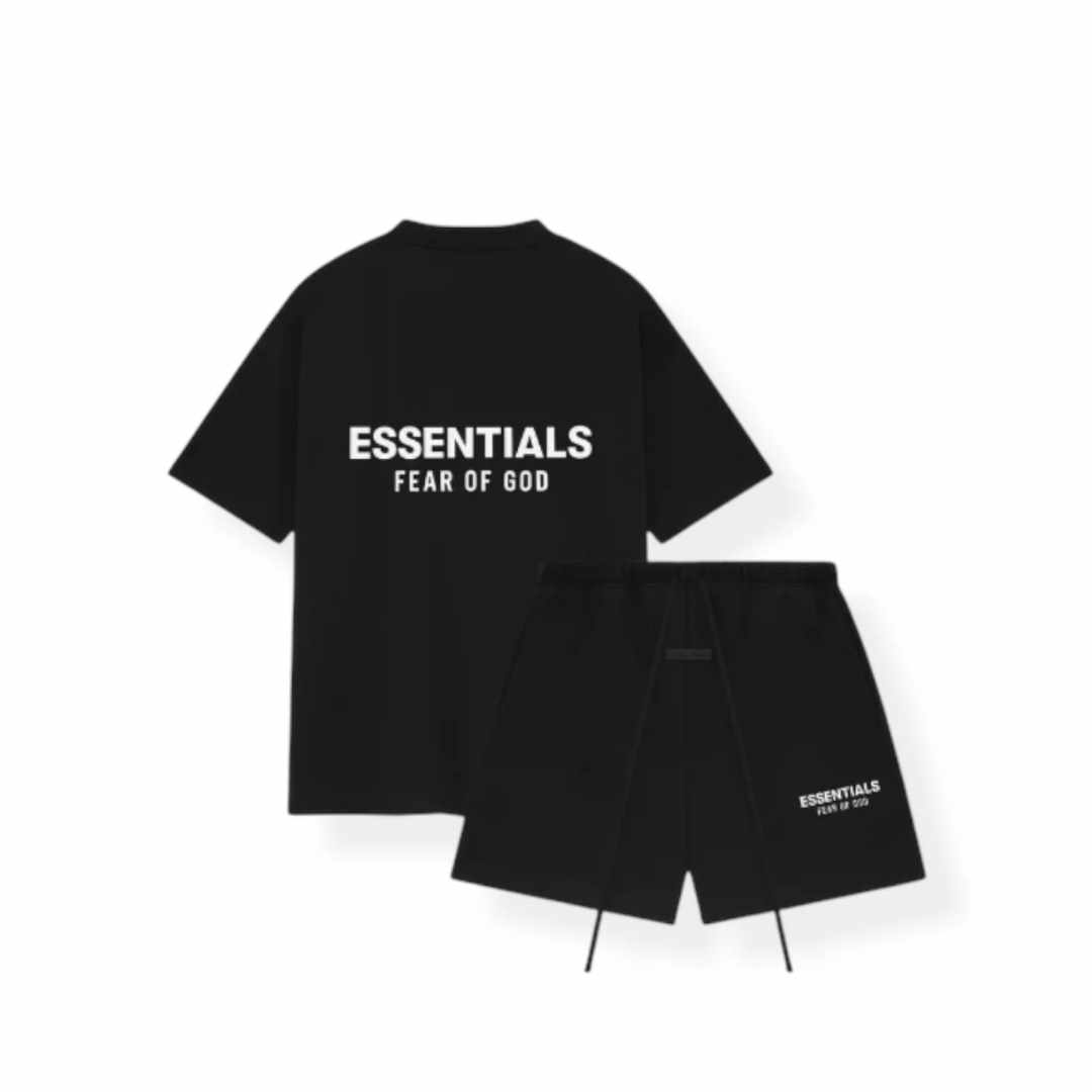 Komplet krótki Essentials Black/White