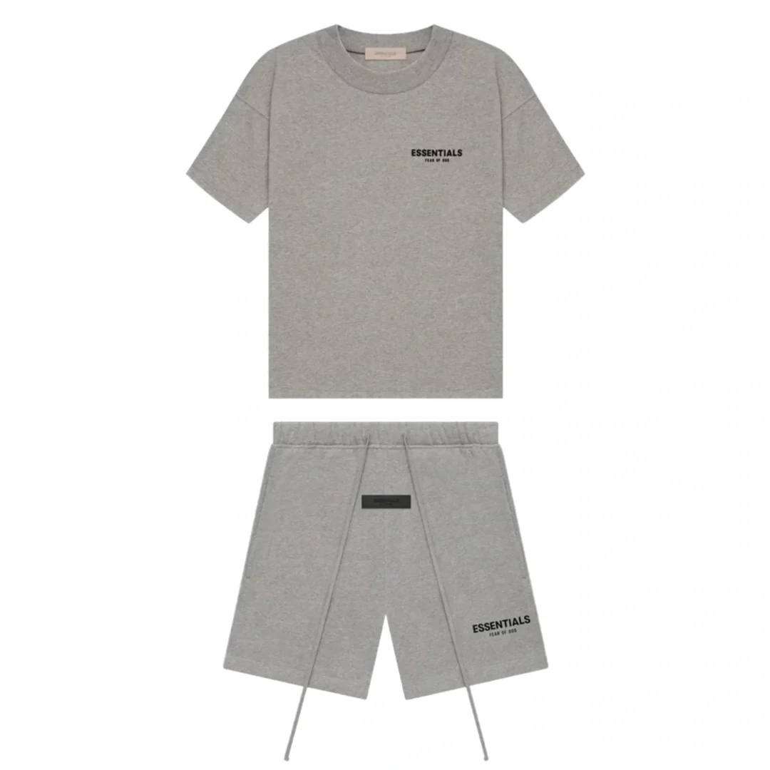 Komplet krótki Essentials Dark Grey