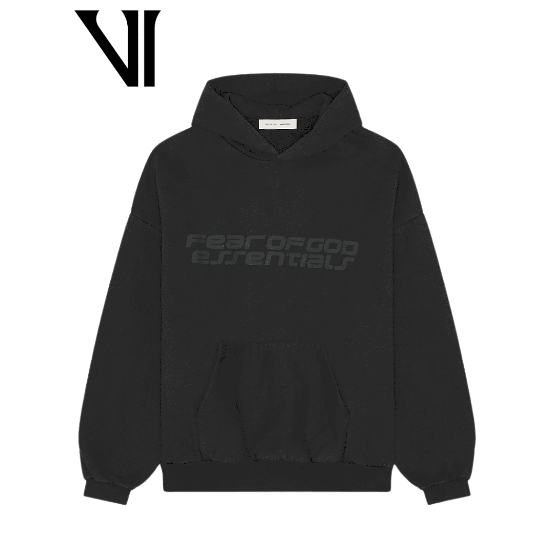 Essentials Fear Of God Black Hoodie 90s