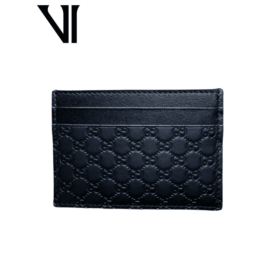 Gucci Microguccissim Card Holder Black