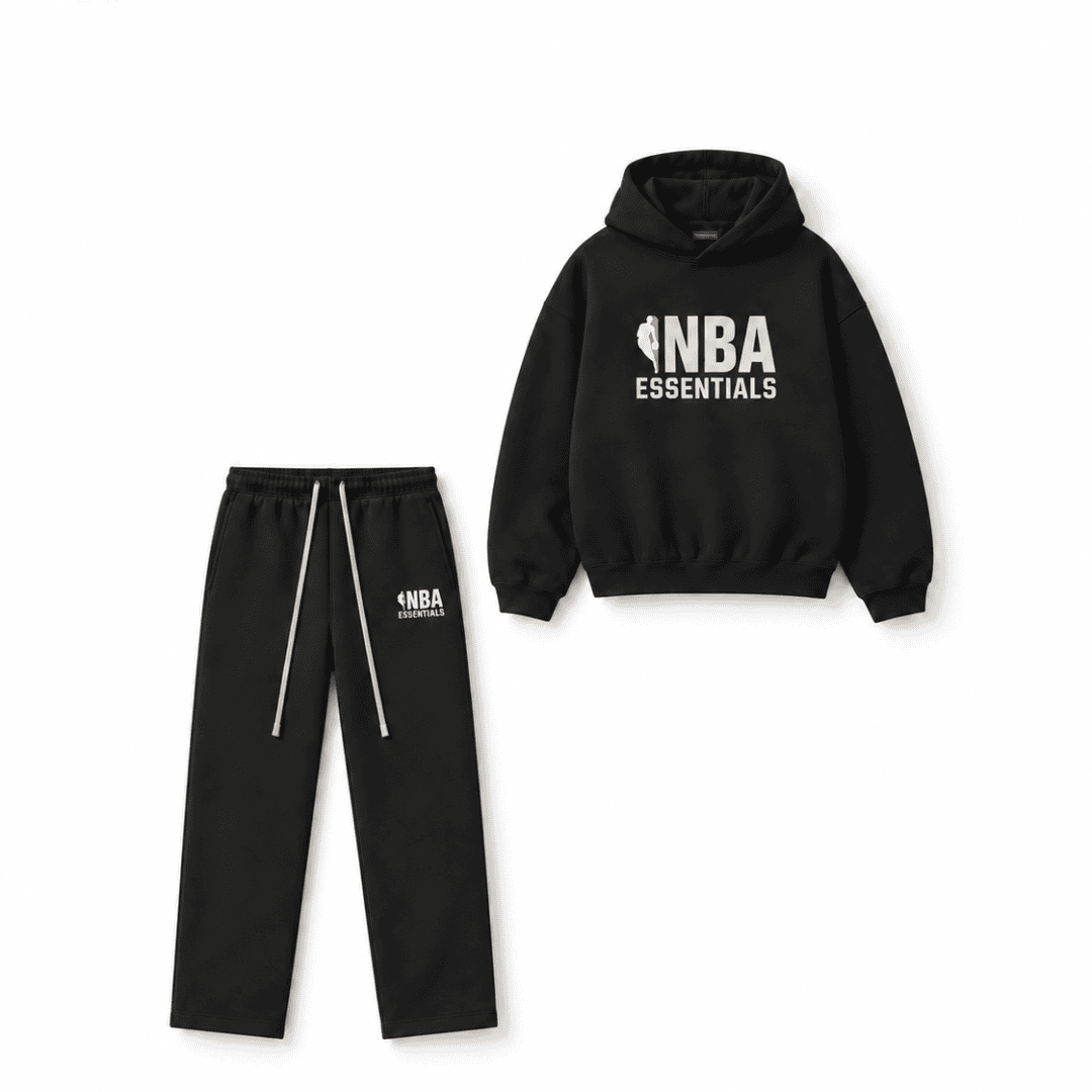 Komplet Fear of God Essentials NBA Black FW24
